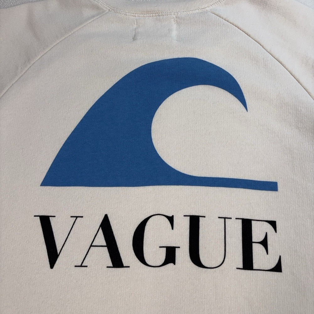 La Paz Cunha Vague Sweatshirt Men's L Off-White Spellout Graphic 100% Cotton - Picture 8 of 16